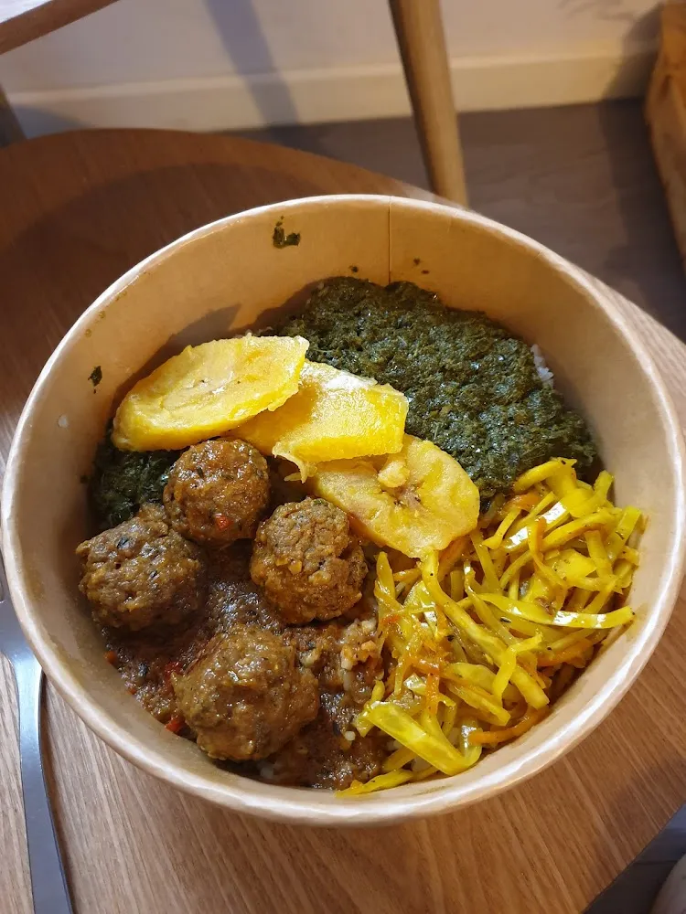 Riz Blanc Boulette Bœuf Agneau Sauce Maison